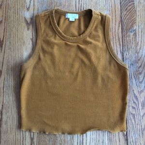 Ten Sixty Sherman mustard yellow tank top